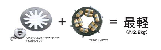 最軽量仕様の説明画像